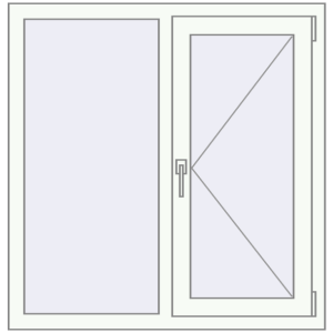 Купити Вікна 1010x1040 мм REHAU Euro 60 Білий (RAL 9016) з двох сторін