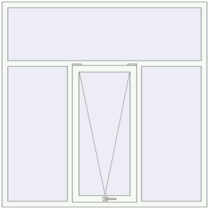 Купити Вікна 1800x1800 мм REHAU Euro 70 Білий (RAL 9016) з двох сторін