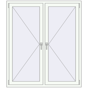 Купити Вікна 1300x1500 мм REHAU Euro 70 Білий (RAL 9016) з двох сторін