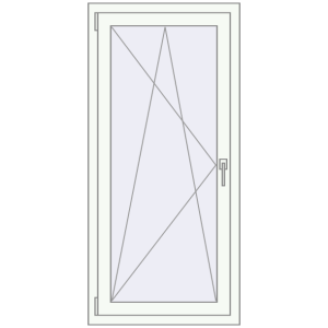 Купити Вікна 670x1420 мм REHAU SYNEGO MD Білий (RAL 9016) з двох сторін