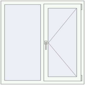 Купити Вікна 1130x1130 мм REHAU Euro 60