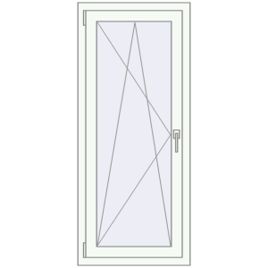 Купити Вікна 600x1400 мм REHAU Euro 60 Білий (RAL 9016) з двох сторін