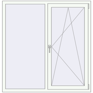 Купити Вікна 1380x1440 мм REHAU Euro 60