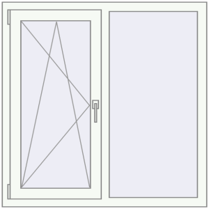 Купити Вікна 1100x1100 мм REHAU Euro 60