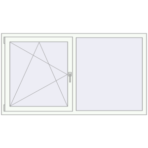 Купити Вікна 1730x970 мм REHAU SYNEGO MD Білий (RAL 9016) з двох сторін