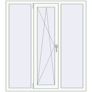 Вікна 1300x1460 мм REHAU SYNEGO MD. Вид зсередини Купити Вікна 1300x1460 мм REHAU SYNEGO MD