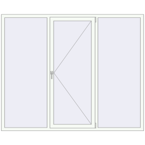 Вікна 2200x1800 мм REHAU Euro 60 Білий (RAL 9016) з двох сторін. Вид зсередини Купити Вікна 2200x1800 мм REHAU Euro 60 Білий (RAL 9016) з двох сторін