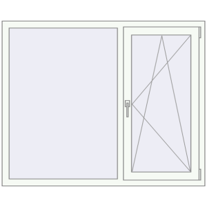 Купити Вікна 1450x1180 мм REHAU Euro 60 Білий (RAL 9016) з двох сторін