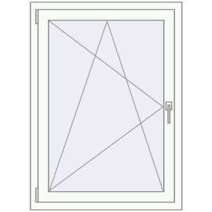 Купити Вікна 800x1200 мм REHAU Euro 70 Білий (RAL 9016) з двох сторін