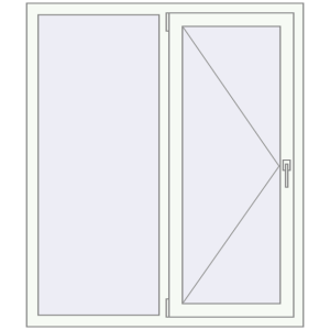 Вікна 1200x1400 мм REHAU Brillant-Design Білий (RAL 9016) з двох сторін. Вид зсередини Купити Вікна 1200x1400 мм REHAU Brillant-Design Білий (RAL 9016) з двох сторін