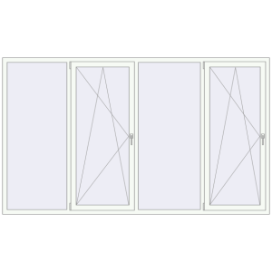 Купити Вікна 2900x1700 мм REHAU Euro 60