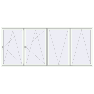 Купити Вікна 3500x1500 мм REHAU Euro 60