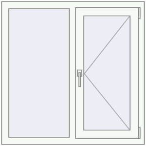 Купити Вікна 1000x1000 мм REHAU Euro 60