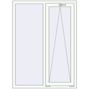 Купити Вікна 1100x1500 мм REHAU Euro 60 Білий (RAL 9016) з двох сторін