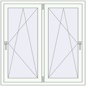 Купити Вікна 1200x1200 мм REHAU Euro 60 Білий (RAL 9016) з двох сторін