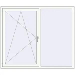 Купити Вікна 1700x1430 мм REHAU Euro 70 Білий (RAL 9016) з двох сторін