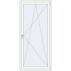 Вікна 900x2000 мм REHAU Euro 70 Білий (RAL 9016) з двох сторін. Вид зсередини Купити Вікна 900x2000 мм REHAU Euro 70 Білий (RAL 9016) з двох сторін