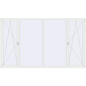 Вікна 3680x2150 мм REHAU SYNEGO MD. Вид зсередини Купити Вікна 3680x2150 мм REHAU SYNEGO MD