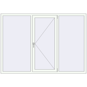 Купити Вікна 2100x1470 мм REHAU SYNEGO MD Білий (RAL 9016) з двох сторін