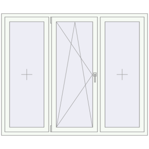 Купити Вікна 1800x1500 мм REHAU Brillant-Design Білий (RAL 9016) з двох сторін