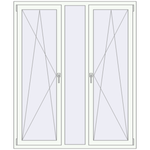 Вікна 1500x1800 мм REHAU Euro 70 Білий (RAL 9016) з двох сторін. Вид зсередини Купити Вікна 1500x1800 мм REHAU Euro 70 Білий (RAL 9016) з двох сторін