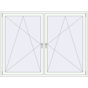 Купити Вікна 2000x1500 мм REHAU Euro 60 Білий (RAL 9016) з двох сторін