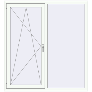 Купити Вікна 1270x1430 мм REHAU Euro 60