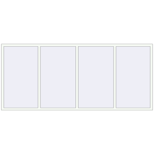 Вікна 3200x1400 мм REHAU Euro 70 Білий (RAL 9016) з двох сторін. Вид зсередини Купити Вікна 3200x1400 мм REHAU Euro 70 Білий (RAL 9016) з двох сторін