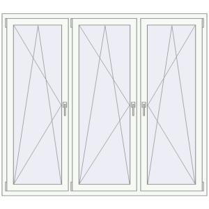 Вікна 1800x1600 мм REHAU Euro 60. Вид зсередини Купити Вікна 1800x1600 мм REHAU Euro 60