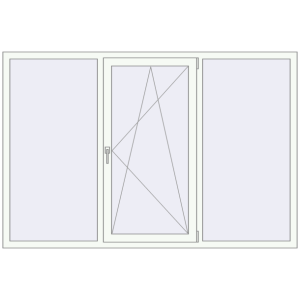 Купити Вікна 2100x1400 мм REHAU Euro 60 Білий (RAL 9016) з двох сторін