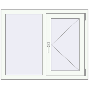 Купити Вікна 1000x800 мм REHAU Euro 60 Білий (RAL 9016) з двох сторін