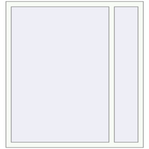 Купити Вікна 1300x1380 мм REHAU Brillant-Design Білий (RAL 9016) з двох сторін