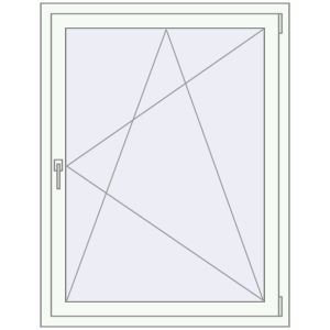 Купити Вікна 1005x1300 мм REHAU Euro 60 WALNUT ззовні