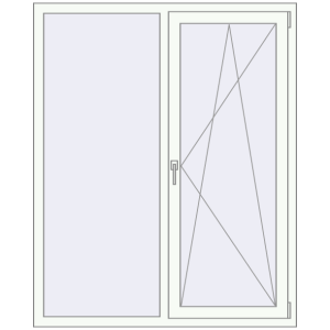 Купити Вікна 1300x1600 мм REHAU Euro 60