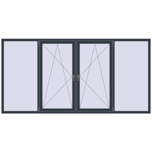 Вікна 3000x1500 мм REHAU Euro 70. Вид зсередини Купити Вікна 3000x1500 мм REHAU Euro 70