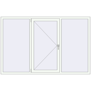 Купити Вікна 2100x1350 мм REHAU Euro 70 Білий (RAL 9016) з двох сторін