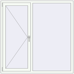 Вікна 1500x1500 мм REHAU Euro 60 Білий (RAL 9016) з двох сторін. Вид зсередини Купити Вікна 1500x1500 мм REHAU Euro 60 Білий (RAL 9016) з двох сторін