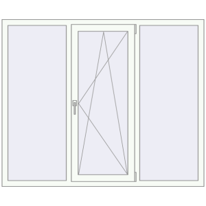 Купити Вікна 1700x1400 мм REHAU Euro 60 Білий (RAL 9016) з двох сторін