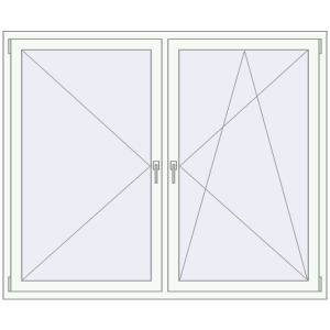 Купити Вікна 1750x1450 мм REHAU Euro 60 Білий (RAL 9016) з двох сторін