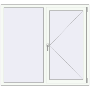 Купити Вікна 1500x1350 мм REHAU Euro 70 Білий (RAL 9016) з двох сторін