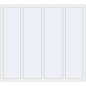 Купити Вікна 2000x1800 мм REHAU Euro 60 BLACK_BROWN ззовні