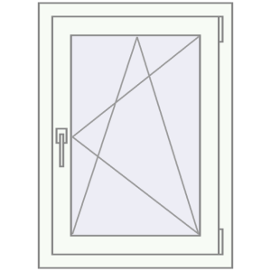 Купити Вікна 600x820 мм REHAU Euro 60 Білий (RAL 9016) з двох сторін