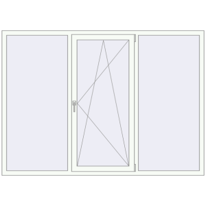 Купити Вікна 2185x1565 мм REHAU Euro 60 Білий (RAL 9016) з двох сторін