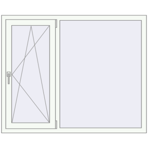 Купити Вікна 1430x1160 мм REHAU Euro 60 Білий (RAL 9016) з двох сторін