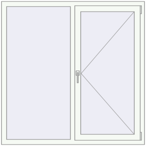 Купити Вікна 1400x1400 мм REHAU Euro 60 Білий (RAL 9016) з двох сторін