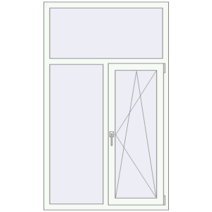 Купити Вікна 1050x1750 мм REHAU Euro 70 Білий (RAL 9016) з двох сторін