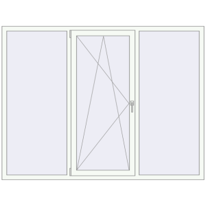 Купити Вікна 2120x1610 мм REHAU Euro 60 Білий (RAL 9016) з двох сторін