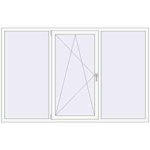 Купити Вікна 2300x1470 мм REHAU Euro 60