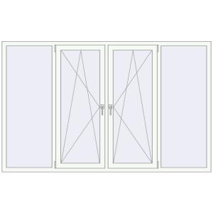 Купити Вікна 2400x1500 мм REHAU Euro 60