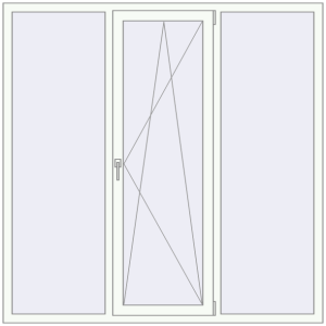 Купити Вікна 1800x1800 мм REHAU Euro 70 Білий (RAL 9016) з двох сторін